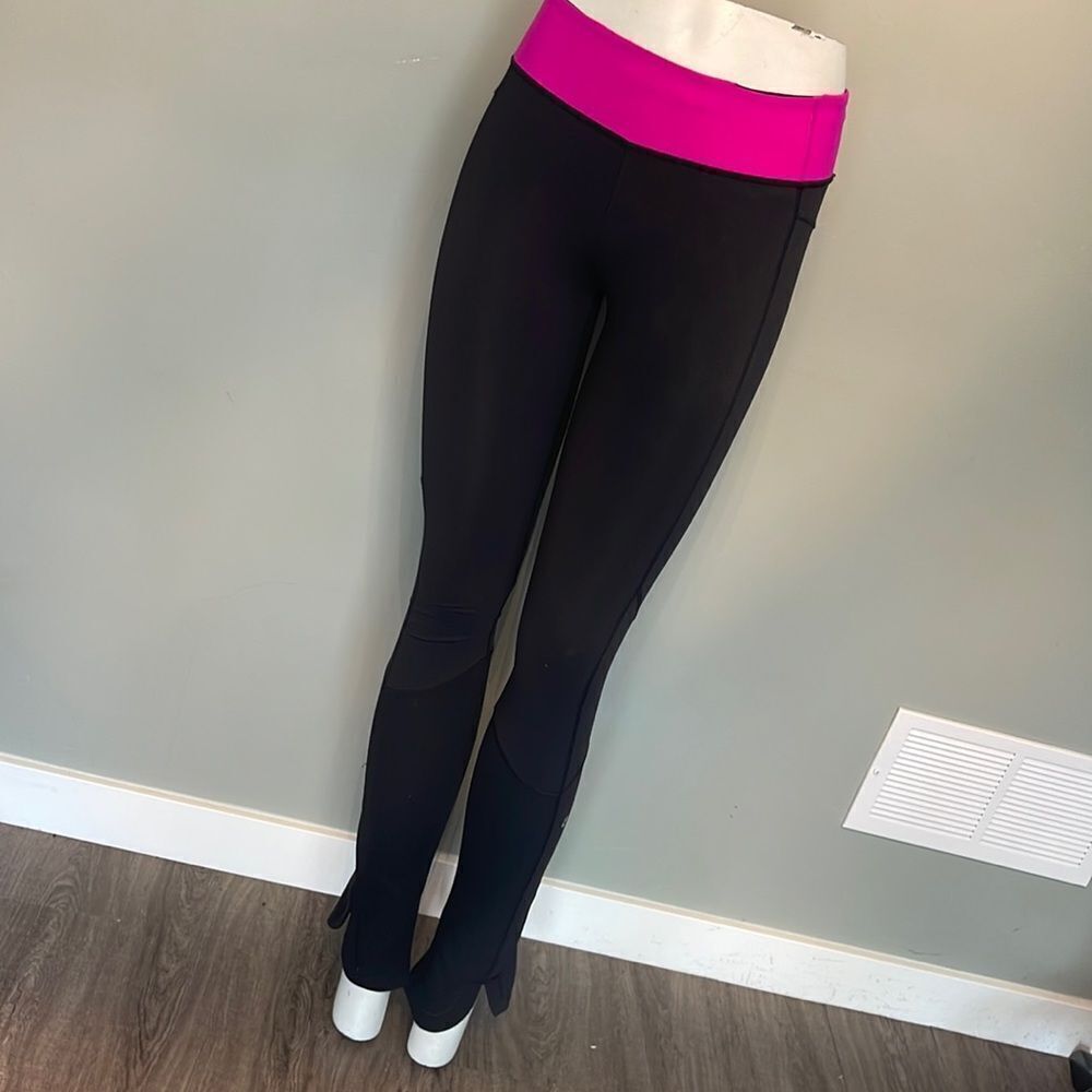lululemon athletica Black and Pink Leggings
